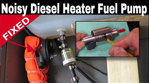 the diesel heater noise is very loud without this. . Chinese diesel heater fuel pump not clicking